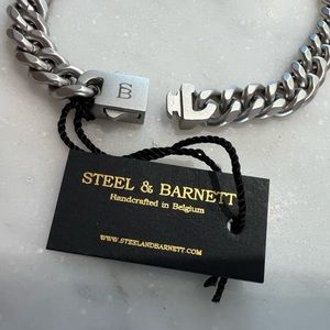 Steel & Barnett Valence Vic Matt Silver (color) stainless steel bracelet/ NWT